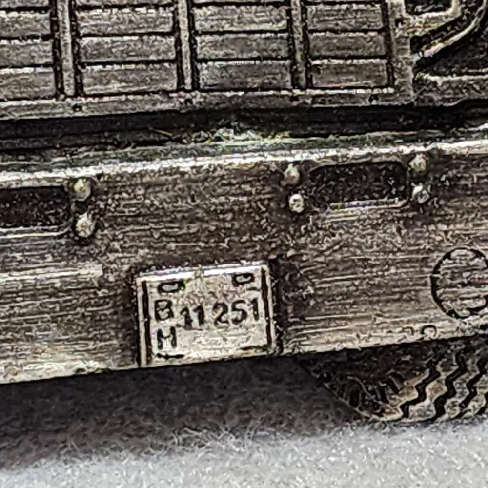 Semi Truck Trailer Belt Buckle Pewter Tone Bergamot Brass Works Vintage 1977 USA